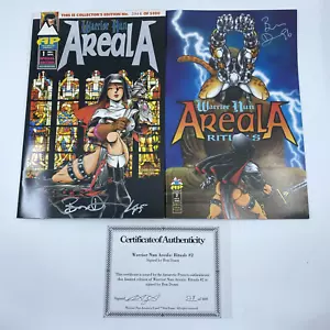 Warrior Nun Areala #1 (Collector's Ed.) & #2 With COA - Signed By Ben Dunn - Picture 1 of 11