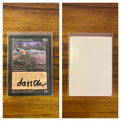 MTG🪳Artist Signed BROOD OF COCKROACHES Artist Proof🪳Visions MINT UNCOMMON 1996 - Image 1 of 4