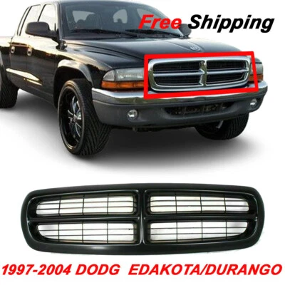 For 1997 1998 99 00 01 02 03 2004 DODGE DAKOTA New Front Grille Black CH1200200 Foto 1 de 4