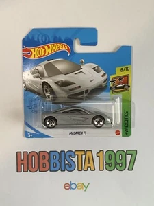 McLaren F1 Mc Laren Grey HW Exotics 8/10 Car Auto Hot Wheels - Foto 1 di 1
