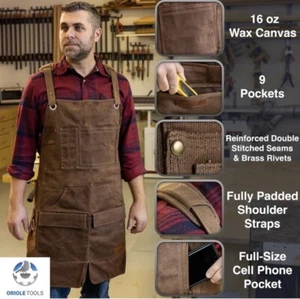 Beeaoo Wax Canvas Apron - Picture 1 of 12