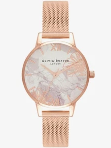 Reloj Olivia Burton Abstracto Floral Tono Oro Rosa Malla OB16VM11 - Imagen 1 de 5