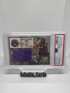 1999-00 RARE PSA 10 Pop 1 Skybox Metal Genuine Coverage Vince Carter - Picture 1 of 3