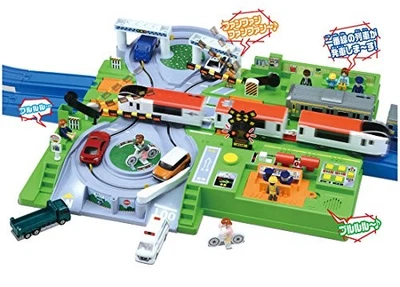 Plarail Juega con Tomica DX Estación de Cruce de Ferrocarriles Importación de Japón Foto 1 de 4