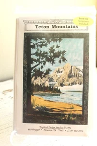 Quilt Pattern England Design Studios 1994 Scenic America Teton Mountains 26 X 36 - Picture 1 of 3