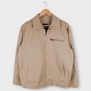 GAP Herren Canvas Jacke Medium Beige Khaki Full Zip Harrington Workwear Mantel - Bild 1 von 4