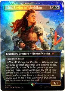 MTG Aloy, Savior of Meridian (Rainbow Foil) Secret Lair x Horizon 2221 NM - Picture 1 of 6