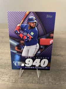 2025 Topps Series 2 OPS LEADERS Vladimir Guerrero Jr. #OPS-6 - Toronto Blue Jays - Picture 1 of 4