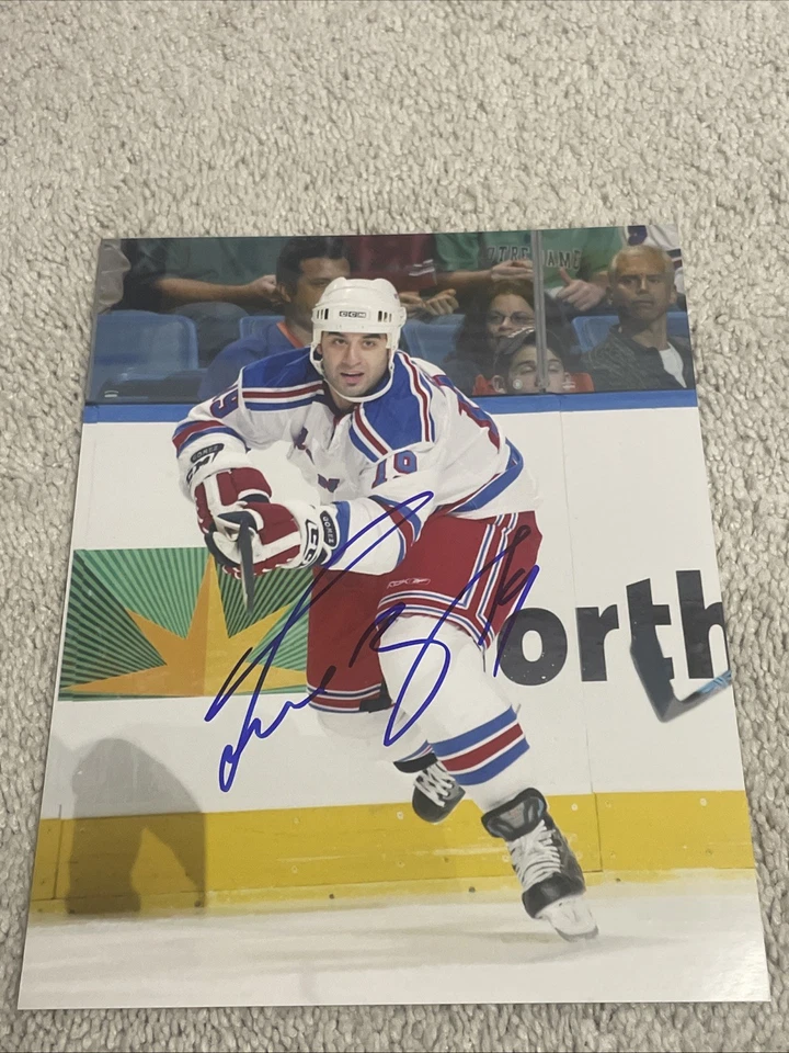 Foto autografiada de Scott Gomez 8x10 New York Rangers NHL Foto 1 de 1