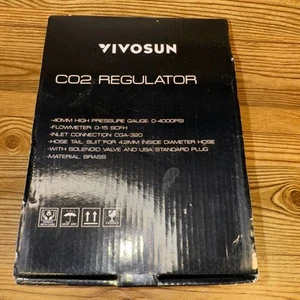 Vivosun Hydrokultur CO2 Regler 40mm Hochdruck Manometer mit Magnetventil LESEN - Bild 1 von 8