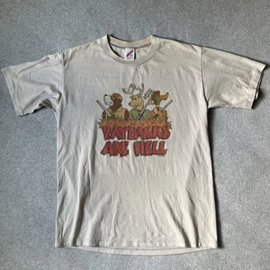 T-shirt vintage anni 90 Hanes Paybacks Are Hell US Forest Service Animal taglia large - Foto 1 di 22