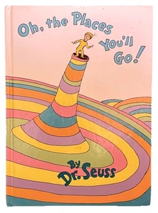 Dr Seuss Oh The Places You'll Go, 1st Edition Hardcover 1990 - Imagen 1 de 12