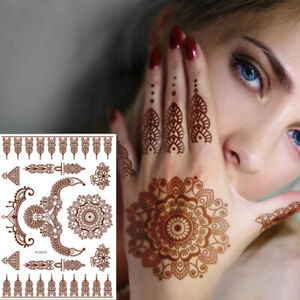 Henna Bridal Temporary Tattoo Waterproof Body Art Sticker
