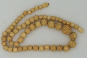 COLLAR DE CUENTAS GRADUADO TALLADO DE COLECCIÓN 16" CONEXIÓN A TORNILLO - Imagen 1 de 2