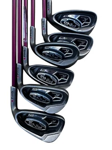 Ping K15 Iron Set – Maroon Dot (S,W, 9, 8, 7, 5) – Graphite Reg - RH - Picture 1 of 9