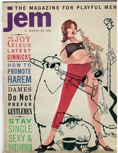 Men's Magazine JEM Mar. 1961 Barry Shaw, Cha Landis, Gail Williams, others - Picture 1 of 3