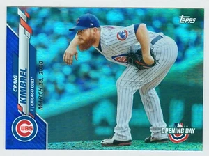 2020 Topps Opening Day Blue Foil Parallel #75 Craig Kimbrel Cubs - Picture 1 of 1