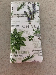 Eyeglass / Sunglass Soft Fabric Case - Herb Variety on White Background - Spring - Picture 1 of 2