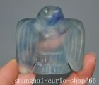 2,4" Chine culture hongshan cristal sculpté sacrifice fengshui chauve-souris statue oiseau