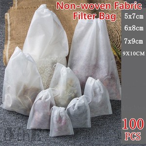 100pcs Empty Tea Bags Filter Loose Paper Teabags Herb NEW Seal U K Heat R3K0