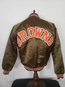 🚨🔥Vintage Chalk Line M Cleveland Browns Starter Style Spellout Rare Jacket EUC - Picture 1 of 12