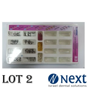 LOTX2 Dental Set of Sectional and Transparent Contoured Matrices Wooden Wedges   - Picture 1 of 4