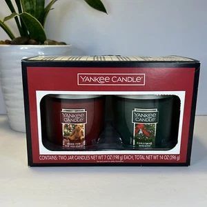 2016 Yankee Candle 7oz Kerzenset - HOME FOR THE HOLIDAYS & CHRISTMAS WRANZ - Bild 1 von 6