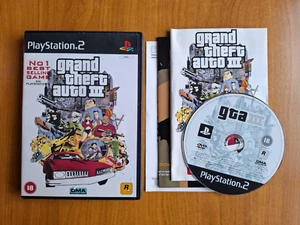 PS2 PlayStation 2 Grand Theft Auto III w Map & Manual TESTED FREE P&P - Picture 1 of 3