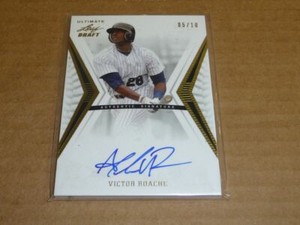 2012 Leaf Ultimate Draft VICTOR ROACHE AUTOGRAPH/AUTO BREWERS GOLD /10 E7045