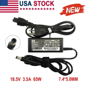 OEM 65W AC Adapter Charger For HP Pavilion DV5 DV7 DV4 609939-001 7.4 x 5.0mm - Picture 1 of 8
