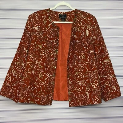 Blazer para mujer Frenz Woman de Theresa Renz 85 % seda 15 % viscosa forrado - talla 2X Foto 1 de 4