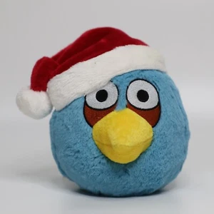Angry Birds Seasons Santa Blue Bird Plush | 5" 2011 CWT RARE ToysRUs Variant - Picture 1 of 6