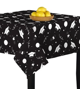 Graduation Celebration Signature Square Tablecloth Assorted Sizes - Picture 1 of 1