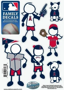 Los Angeles Anaheim Angels Outdoor Rated Vinyl Family Decals MLB Baseball - Picture 1 of 3