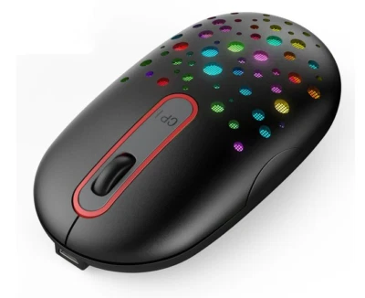 Jelly Comb 2.4G Color Changing Slim Wireless Silent Mouse with Nano Receiver - Image 1 of 4
