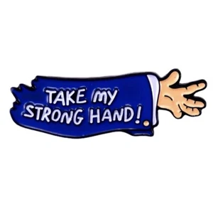 Scary Movie Style Take My Strong Hand Pin Scary Movie Enamel Pin FREE SHIPPING - Picture 1 of 4