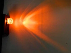 ORANGE Battery Operated LED Flood light for Halloween props and Haunted Houses - Picture 1 of 1