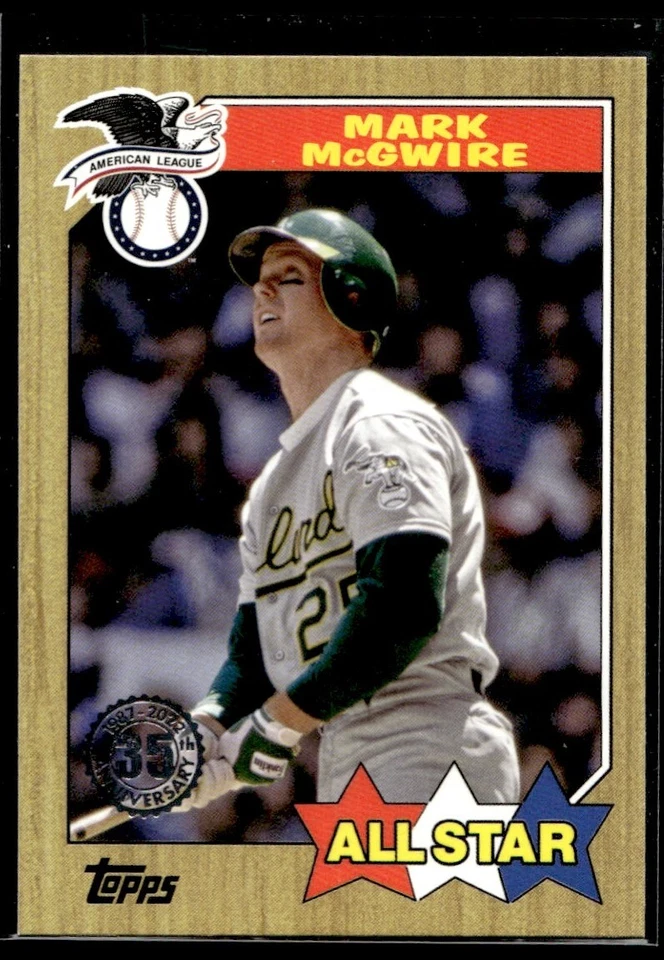 2022 Topps 1987 All-Star Baseball Mark McGwire Oakland Athletics #87AS-8 - Image 1 of 2