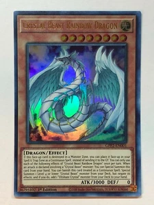 Yugioh Ghosts From the Past: The 2nd Haunting Crystal Beast Rainbow Dragon casi nuevo/muy bueno - Imagen 1 de 1