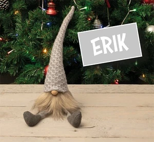 Festa di Natale Babbo Natale gnomo decorazione albero camino (ERIK) - Foto 1 di 5