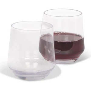 Kampa Soho Acrylic Camping Stemless Tumbler Wine Glass - Set of 2 - Picture 1 of 1