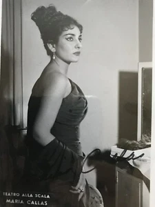 MARIA CALLAS - ALCESTE SCALA 1954 - AUTOGRAFO SU FOTO - SIGNED PHOTO - Foto 1 di 1