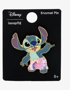 2021 Loungefly Disney Lilo & Stitch Tie-Dye Enamel Pin - Picture 1 of 2