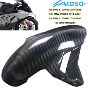 Real Carbon Fiber 2009+ For BMW S1000RR Front Fender Hugger Mudguard S1000R 2014 - Picture 1 of 8