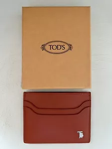 Estuche de tarjeta de Tods ¡NUEVO! / Color coñac naranja - Imagen 1 de 2