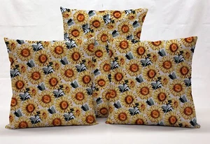 Harvest Sunflowers Pillowcase / Pillow Cover (Many Sizes) - Picture 1 of 5
