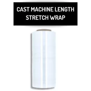 2 Rolls Cast Machine Pallet Stretch Wrap Clear Shrink Film 19.7"x3000' 150 Gauge - Picture 1 of 5