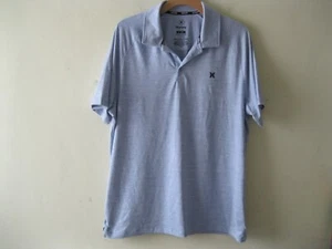 Hurley Herren Ultra Soft Stretch Feuchtigkeitsableitendes Poloshirt. meliert grau, L - Bild 1 von 6