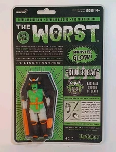 SUPER7 REAZIONE IL PEGGIOR PIPISTRELLO ASSASSINO HELL-HALLOWEEN MONSTER GLOW MOC!!! - Foto 1 di 2