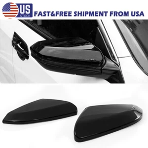 Para Honda Civic 2016-2021 décima tapa espejo retrovisor borde negro brillante - Imagen 1 de 13